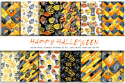Happy Halloween digital paper set, a Pattern Graphic by Artmanata (Thumbnail 2 of 10)