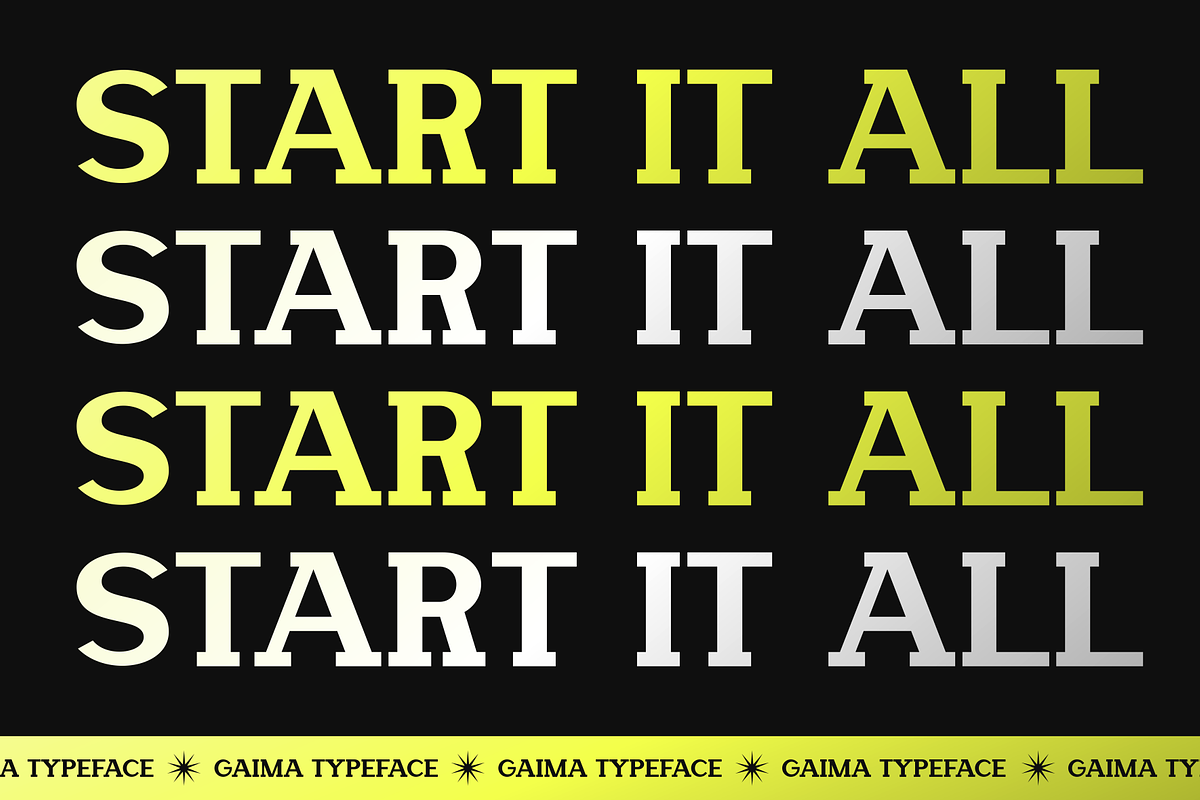 Gaima - Modern Slab Serif, a Slab Serif Font by MaikoHatta (Photo 6 of 9)
