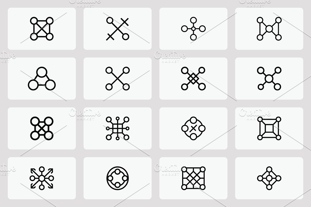 Abstract Network Logo Pack, a Branding & Logo Template by Vectorium Studio (Photo 2 of 2)