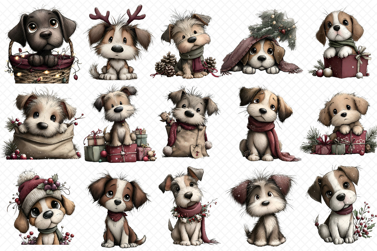 christmas-baby-animals, an Illustration by cherrydesign (Photo 3 of 3)