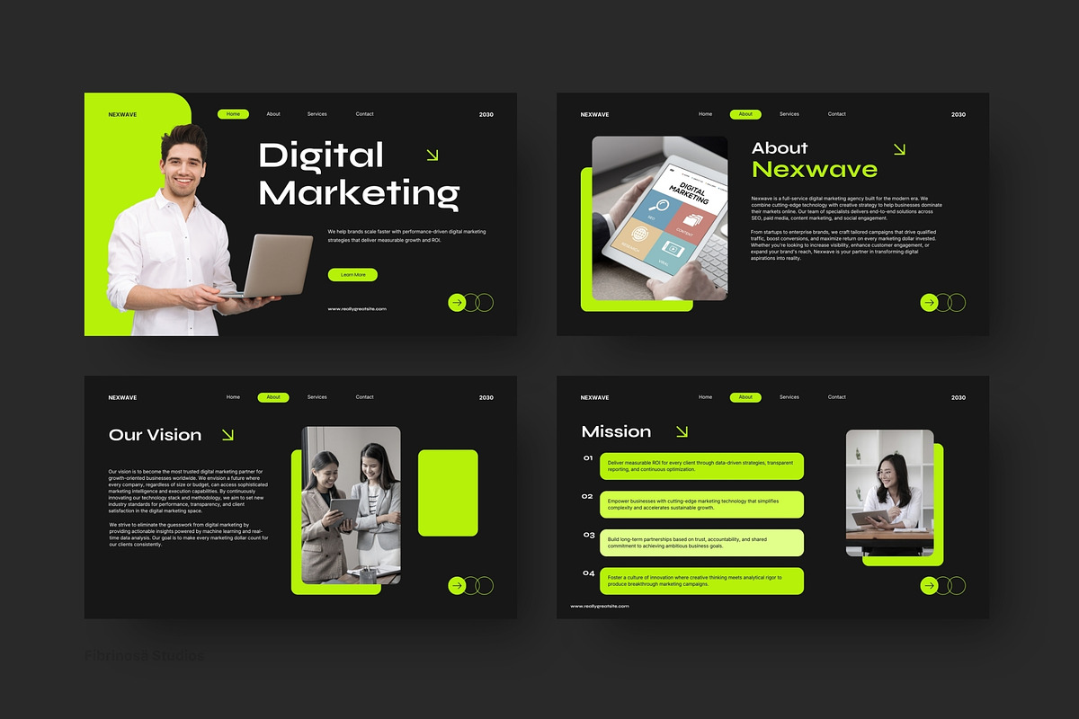 Digital Marketing Agency Pitch Deck, a Presentation Template by FIBRINOSÄ (Photo 3 of 7)
