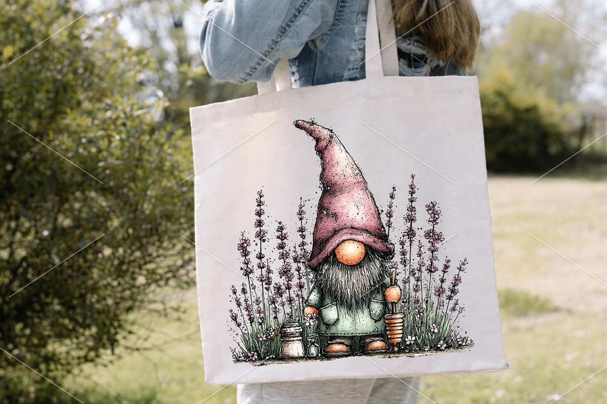 Watercolor Spring Gnome Clipart PNG, an Illustration by Canvas Craft (Photo 4 of 7)
