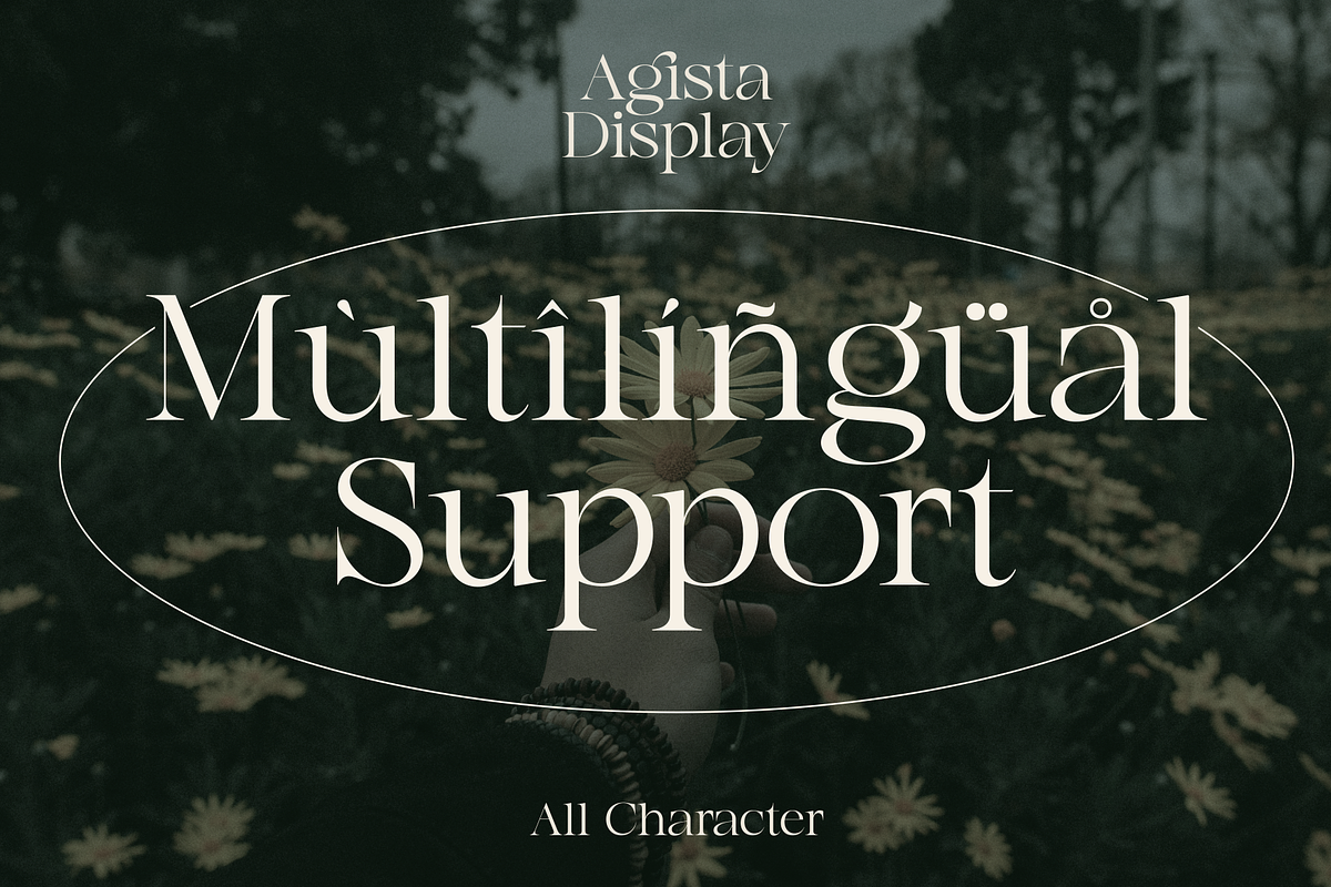 Agista Display - A Classic Serif, a Serif Font by Marvadesign (Photo 7 of 7)