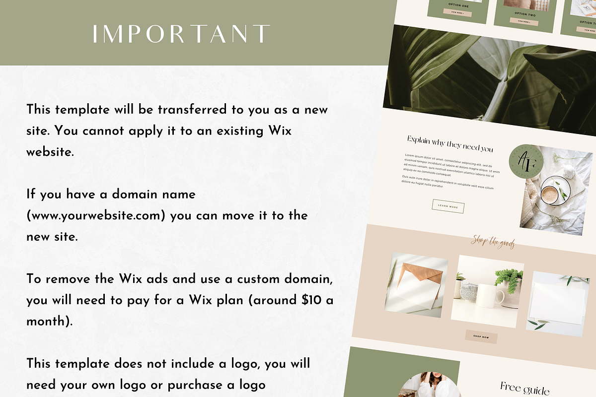 Wix Website Template Azalea Finley, a Wix Template by Design Pixie (Photo 6 of 7)
