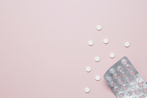 Blister of tablets with pills. Concept of medicine, healthcare, and pharmaceuti, a Photo by matucha