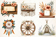Western Boho Wedding Clipart, an Illustration by Libby Wishes (Thumbnail 4 of 8)