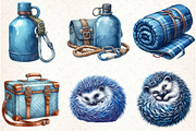 Summer Camping Clipart, an Illustration by Libby Wishes (Thumbnail 5 of 7)