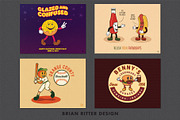 Retro Cartoon Mascot Toolkit, a Brush Add-On by Brian Ritter Design (Thumbnail 4 of 13)