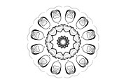 Black and White Mandala Patterns Set, a Decorative Illustration by NJ Himel (Thumbnail 60 of 101)