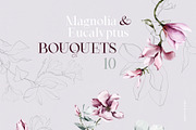 Magnolia & Eucalyptus. Watercolor, an Object Illustration by Colden Blue (Thumbnail 3 of 15)
