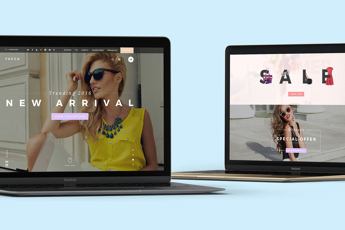 Yucca - Fashion Store PSD Template, a Websites & App Template by Spartak Vee (Photo 3 of 9)