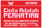 Cinta Adalah Perhatian font, a Font by weknow (Thumbnail 1 of 5)