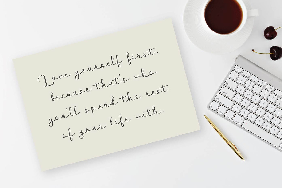 Delanggi - Handwritten Script Fonts, a Script Font by Patria Ari (P4tcreativa) (Photo 2 of 9)