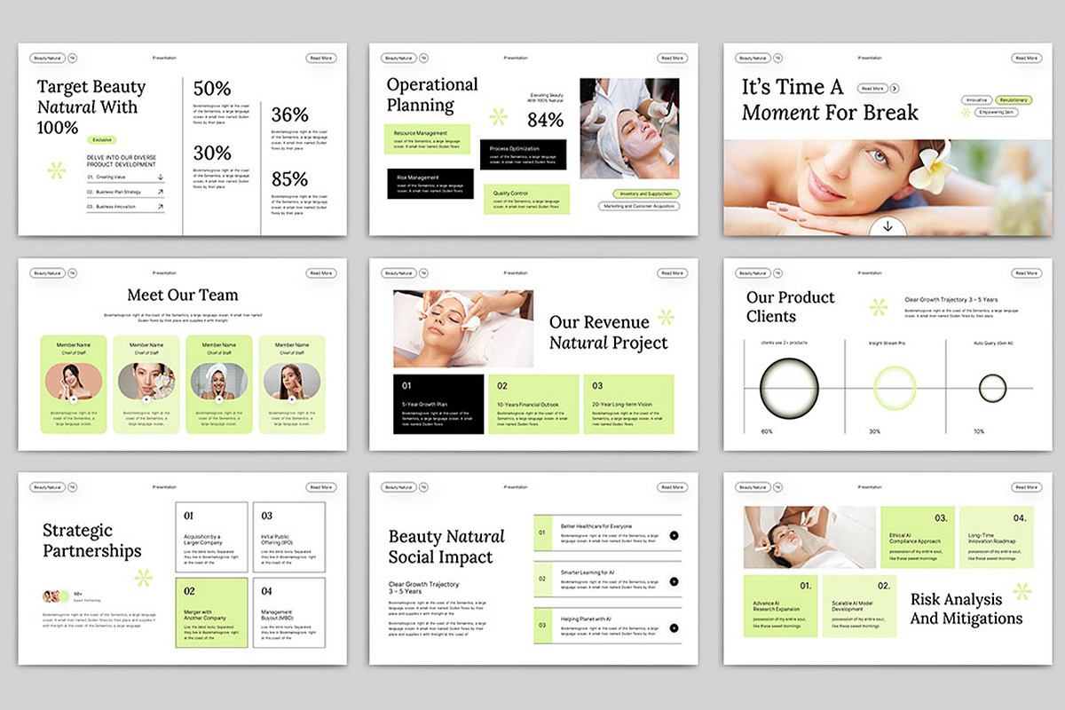 Natural Beauty Presentation Template, a Presentation Template by TypeMakers (Photo 4 of 5)