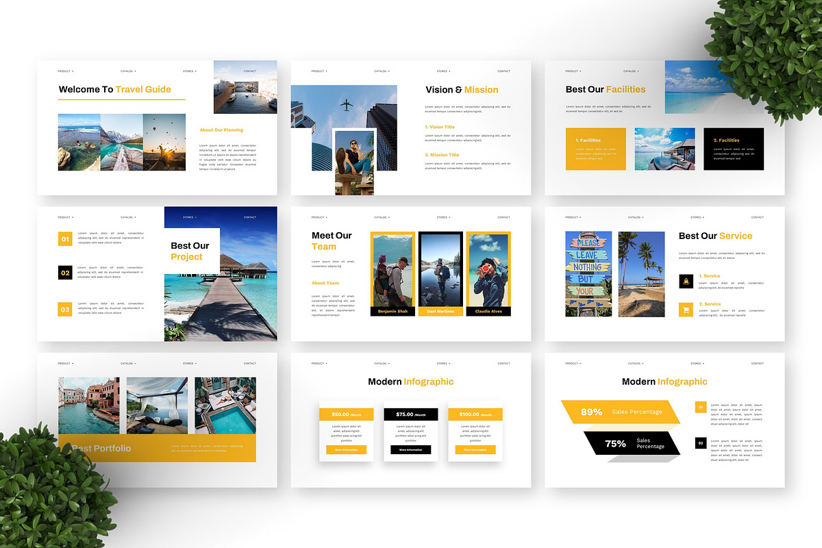 Travel Guide - Vacation Keynote preview 6