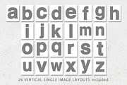 8.5x11 Alphabet Letter Templates, a Poster Template by Loveurstyle Designs (Thumbnail 3 of 5)