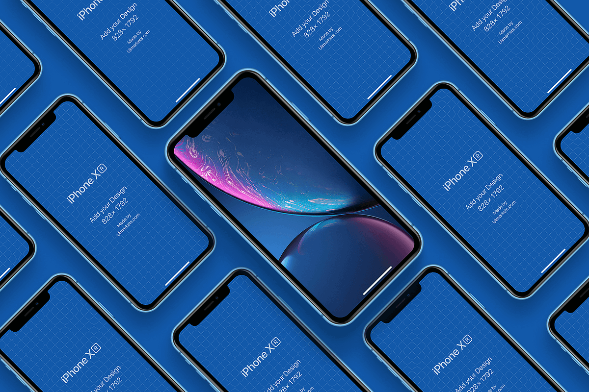 iPhone XS, XR Mockups PSD & Sketch, an iPhone Mockup by Ui Markets (Photo 25 of 27)