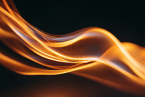 Flowing patterns of warm light create an enchanting visual experience in darkne, an Arts & Entertainment Photo by AlyaAnd