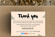 Cute thank you card template, a Card Template by Elegant_Studio44 (Thumbnail 5 of 5)