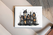 Watercolor Halloween Skulls Clipart, a Seasonal Illustration by Gloria Designed It (Thumbnail 5 of 7)