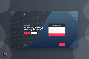 Hero Header Landing Page Template