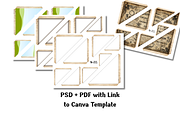Corner Tuck Pocket Overlay PSD Canva, an Object Graphic by Print Haven Mochi Vintage (Thumbnail 5 of 6)