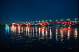 Communal bridge in Krasnoyarsk, an Architecture Photo by Jan Jack Russo Media