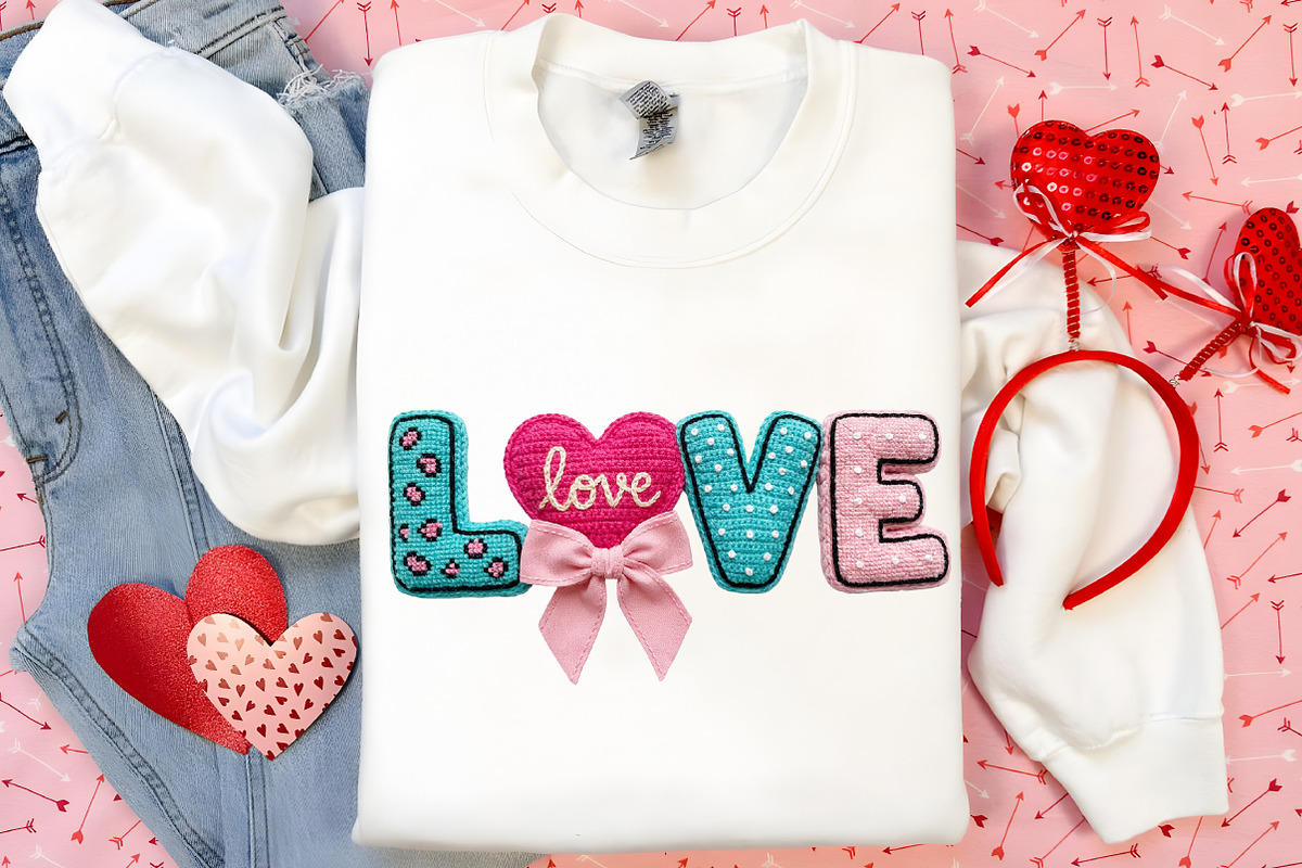 Yarn Crochet Love Valentines PNG, an Illustration by Canvas Craft (Photo 7 of 7)