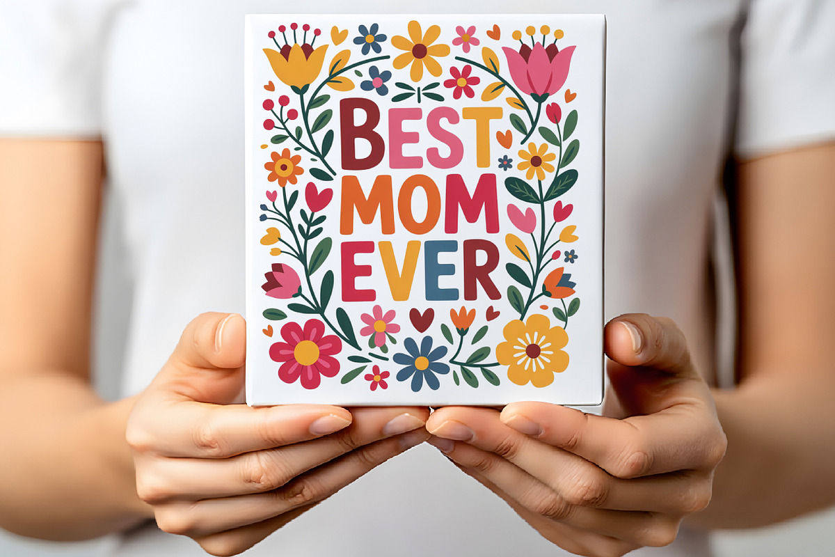 Best Mom Ever Floral Mother's Day, an Illustration by CraftArtStudio (Photo 2 of 4)