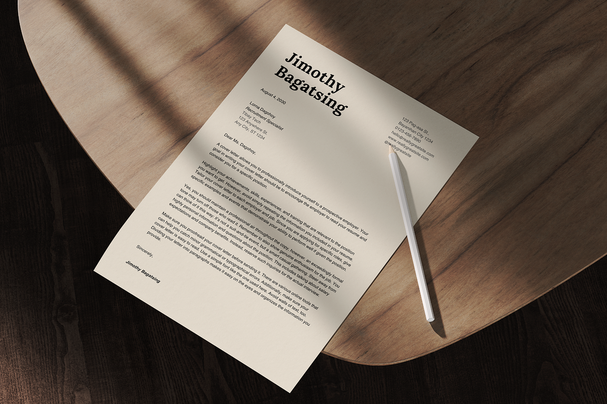 Minimalist Resume Template Canva preview 3