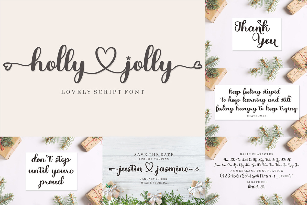All Type Collection Font Bundle, a Script Font by Bosstype Studio (Photo 8 of 45)