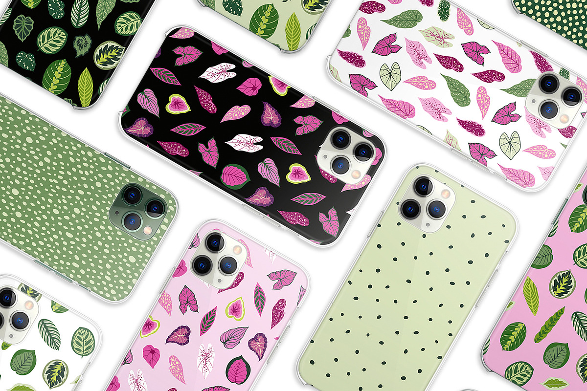 Botanical bundle. Begonia leaves, a Pattern Graphic by Nastasi (Photo 4 of 4)