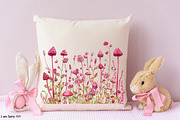 Amaranth Flower Watercolor Clipart's, an Illustration by RobertsArt (Thumbnail 5 of 7)