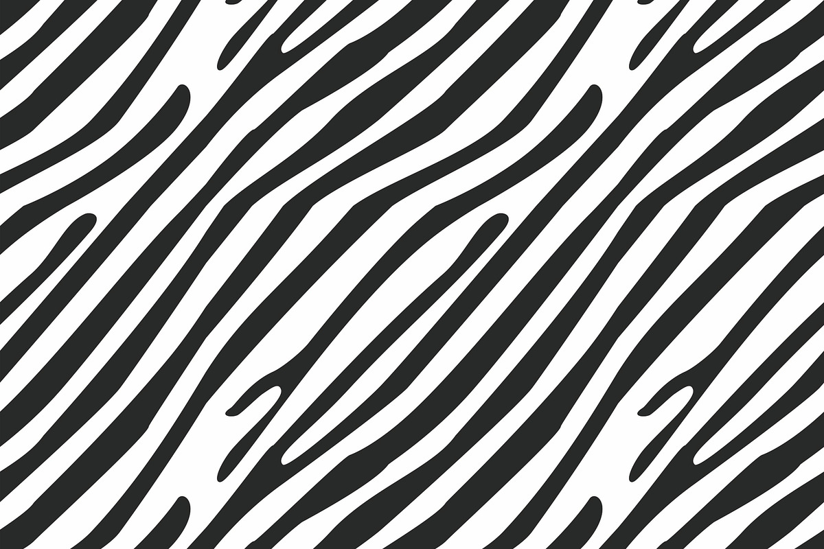 Zebra stripes seamless pattern, a Pattern Graphic by Viktorijareut (Photo 1 of 5)