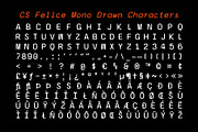 CS Felice Mono Drawn, a Sans Serif Font by Craft Supply Co. (Thumbnail 8 of 8)