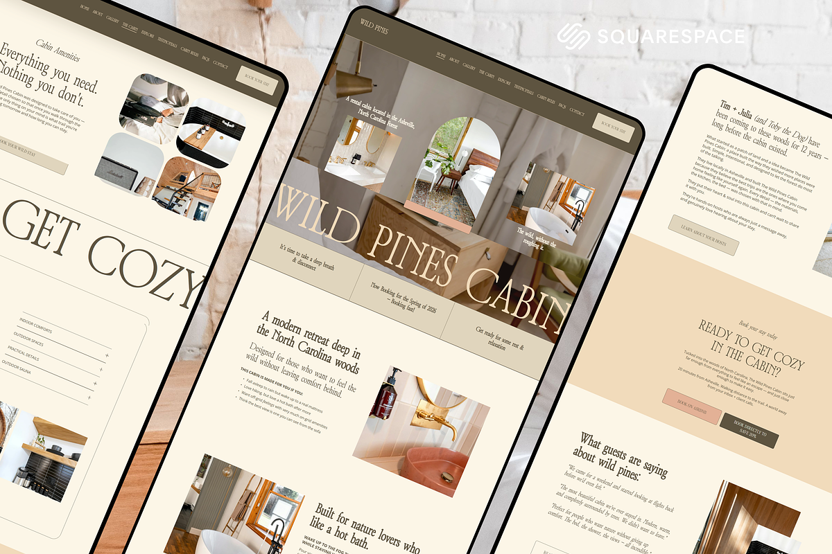 Airbnb Squarespace Website Template, a Squarespace Template by Solana Creative Co. (Photo 8 of 11)