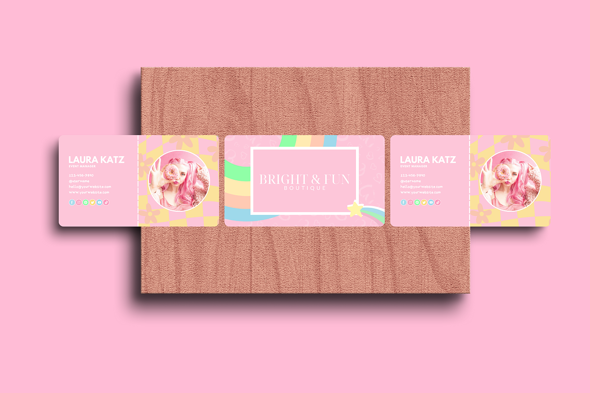 Bright Business Card Template, a Business Card Template by SunshineStudioBoutique (Photo 7 of 10)