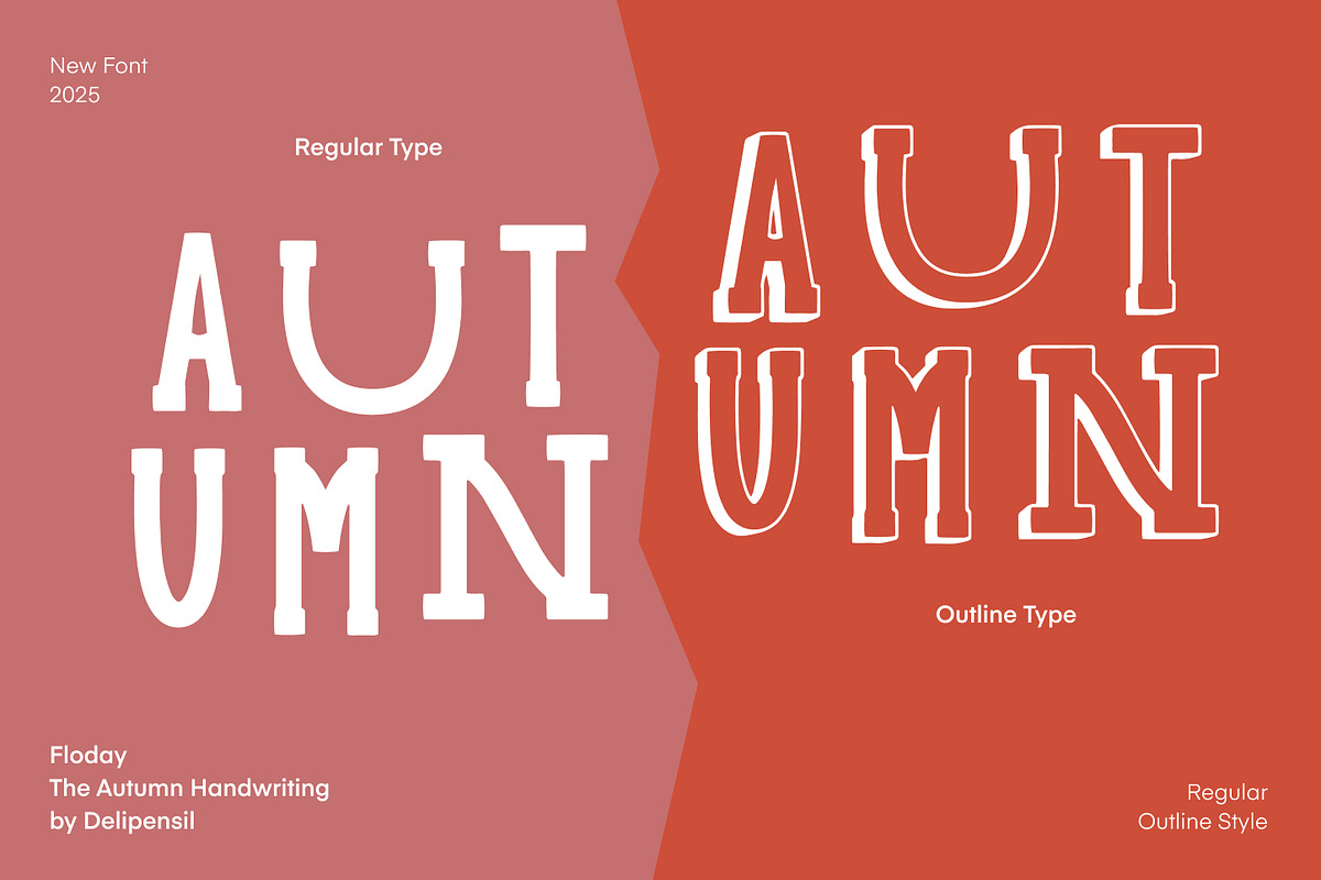 Floday - Autumn Season Font, a Handwritten Font by delipensil (Photo 6 of 7)