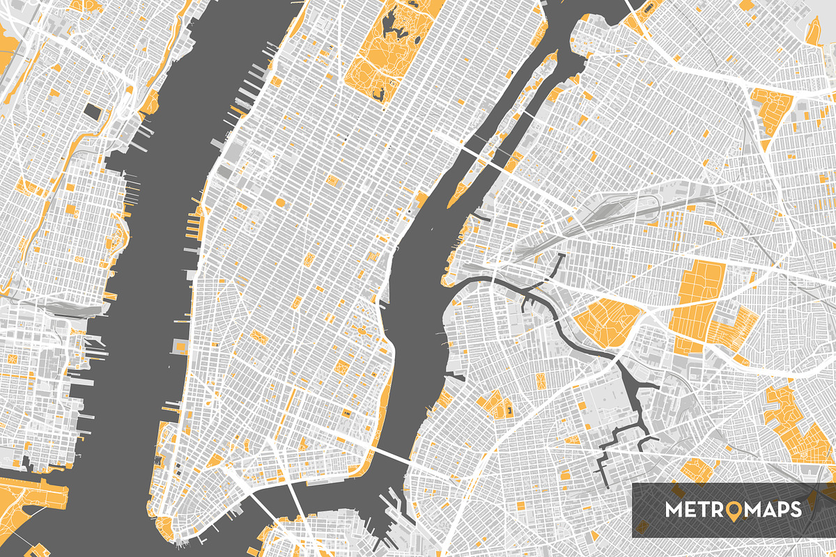 SALE – 40% off – New York Map, an Illustration by MetroMaps (Photo 3 of 3)