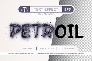 Petroil Editable Text Effect