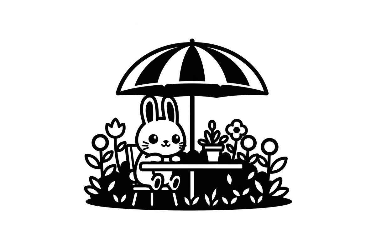 Garden Bunny Silhouette Bundle, an Illustration by jahid234 (Photo 44 of 48)