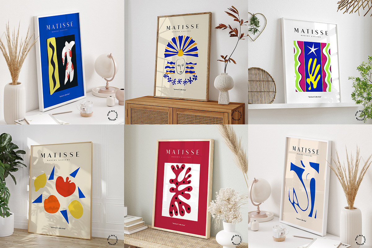 Matisse Modern Gallery 2, a Background Graphic by Wall Art Print Studio (Photo 5 of 11)