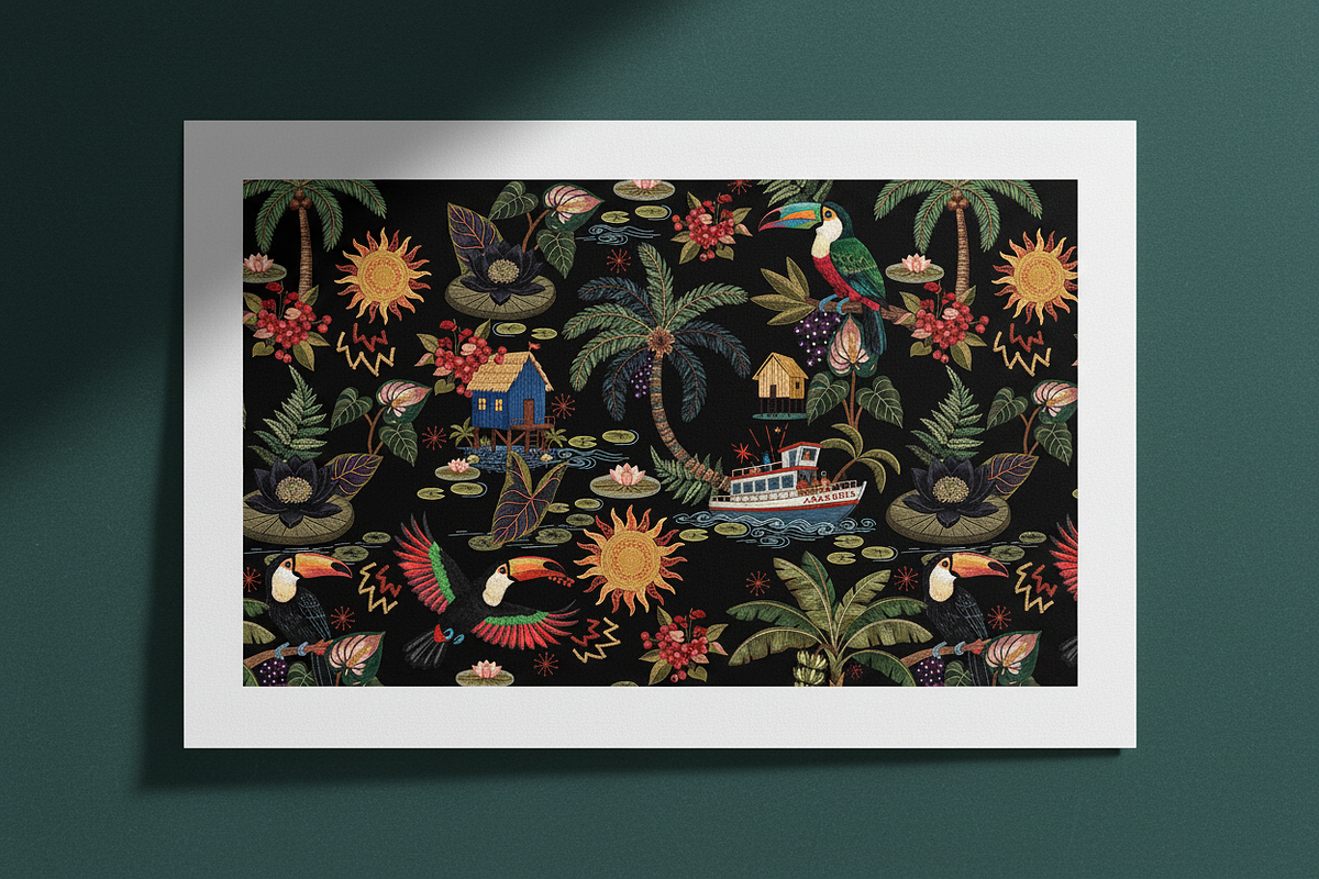 Jungle Tropical & Abstract Folk Art, a Pattern Graphic by Luiz da Rolt Grathwohl (Photo 6 of 10)