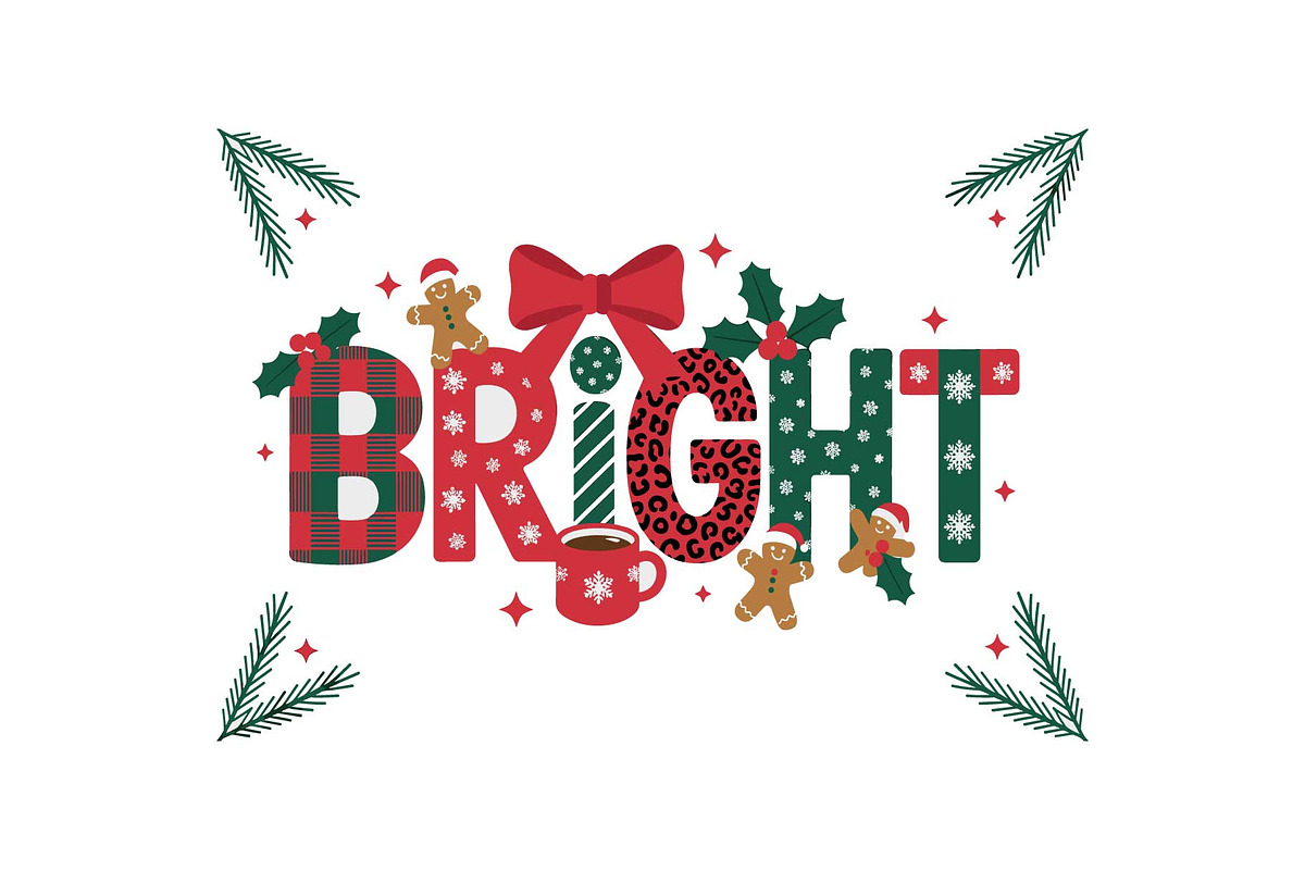 Holly Christmas Quote Decor SVG, an Object Graphic by yasushie (Photo 8 of 16)
