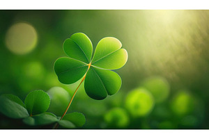 Close-up of a vibrant four-leaf, a Nature Photo by Igor Tichonow