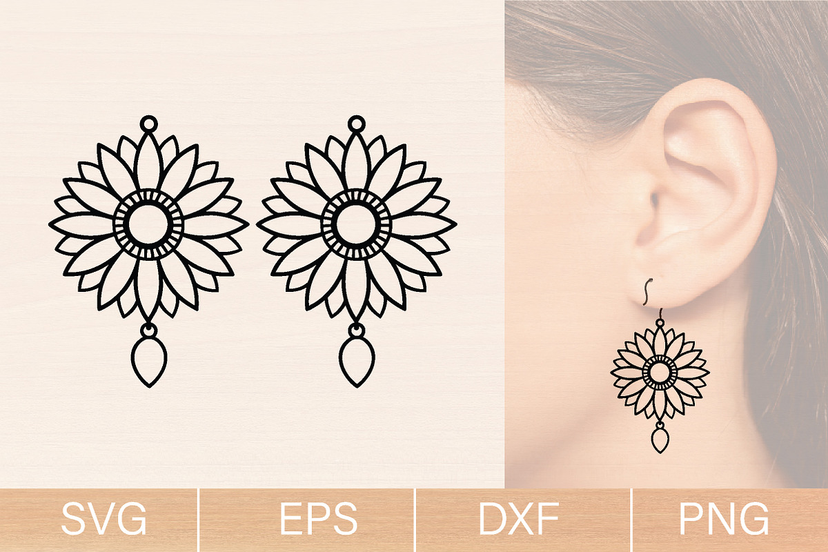 Summer Wood Earring SVG Bundle, an Object Graphic by jannatulpakhi (Photo 8 of 9)