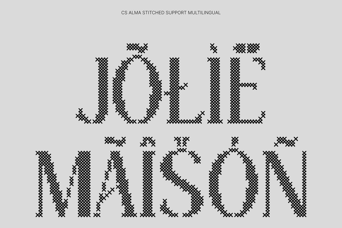 CS Alma Stitched, a Serif Font by Craft Supply Co. (Photo 7 of 8)
