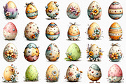 Whimsical Easter Eggs Clipart Png, an Illustration by Craft Nest (Thumbnail 6 of 8)