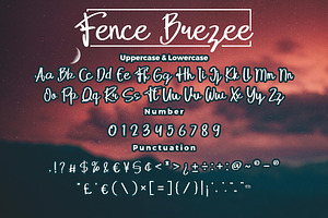 Fence Brezee - Script Font