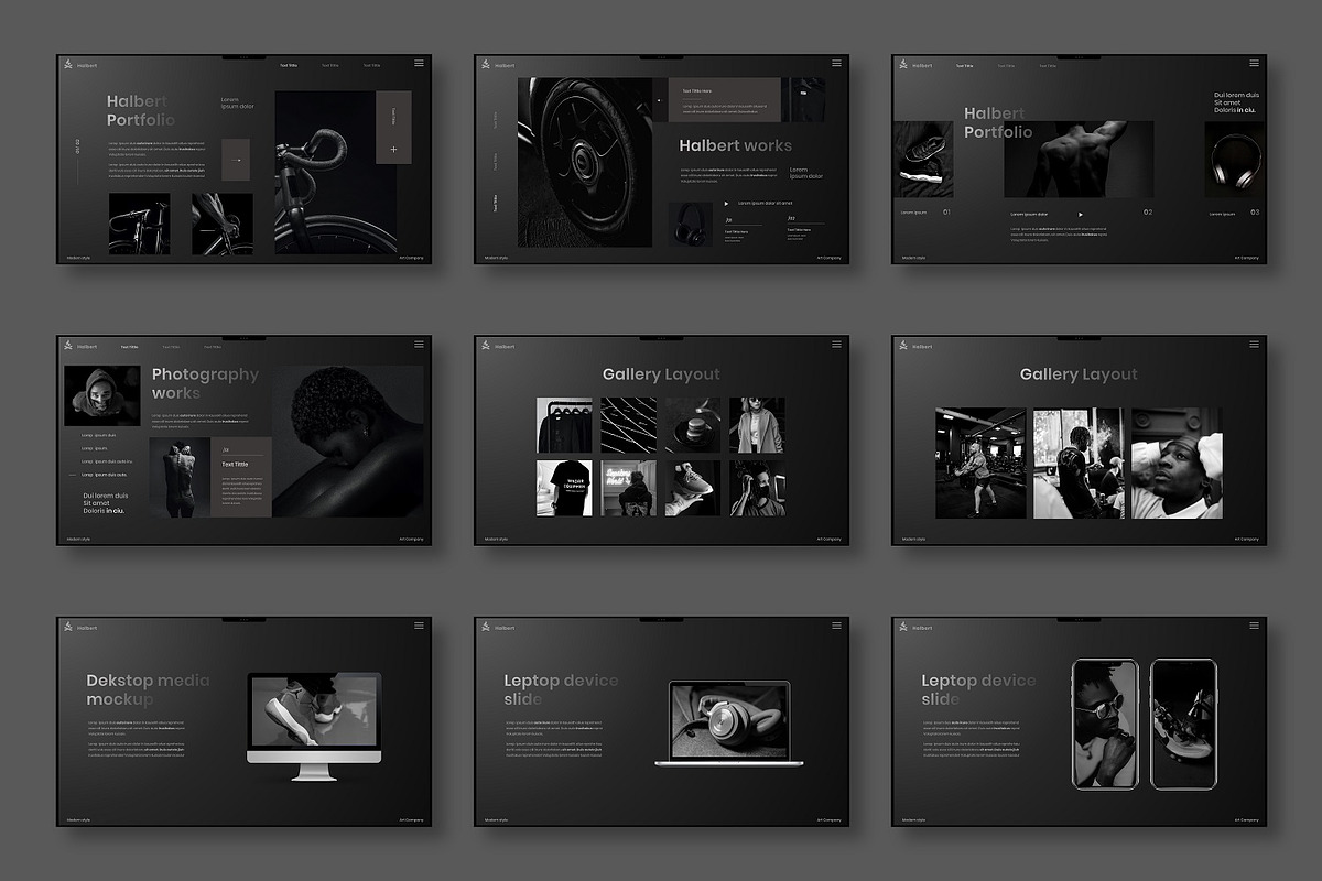 Halbert - Business PowerPoint, a Presentation Template by Dens Creative Studio (Photo 4 of 6)